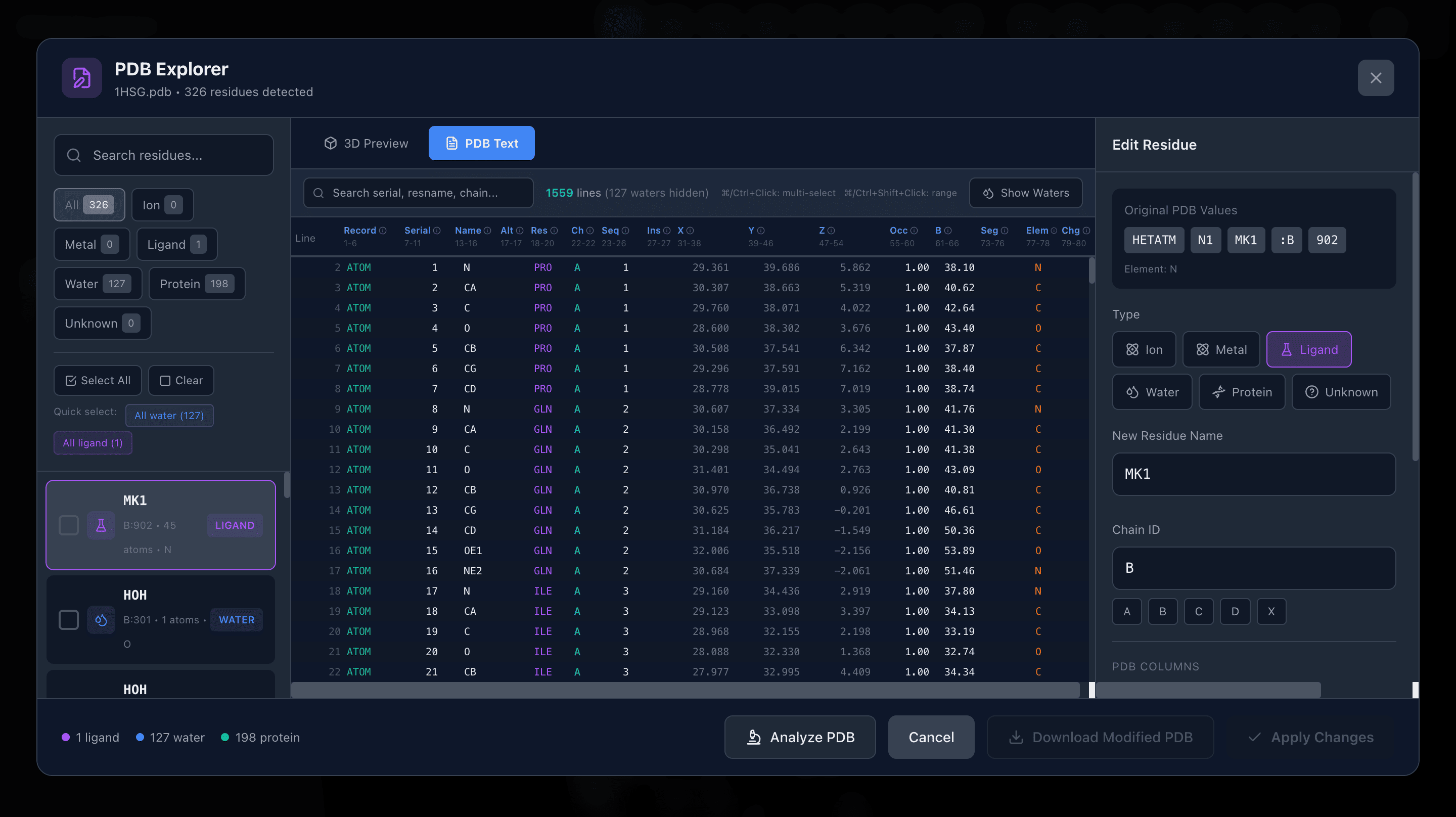 PDB Explorer